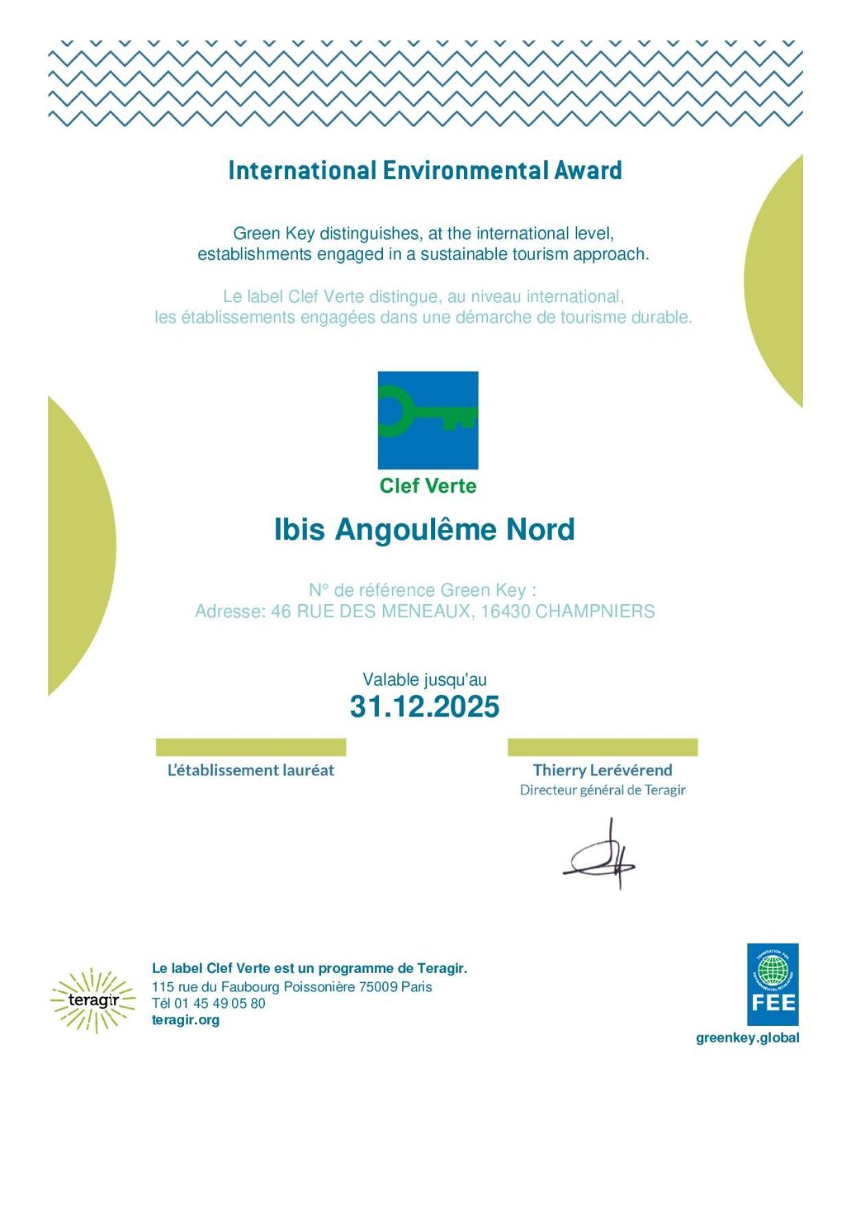 Ibis Angouleme Nord Hotel Champniers  Exterior photo
